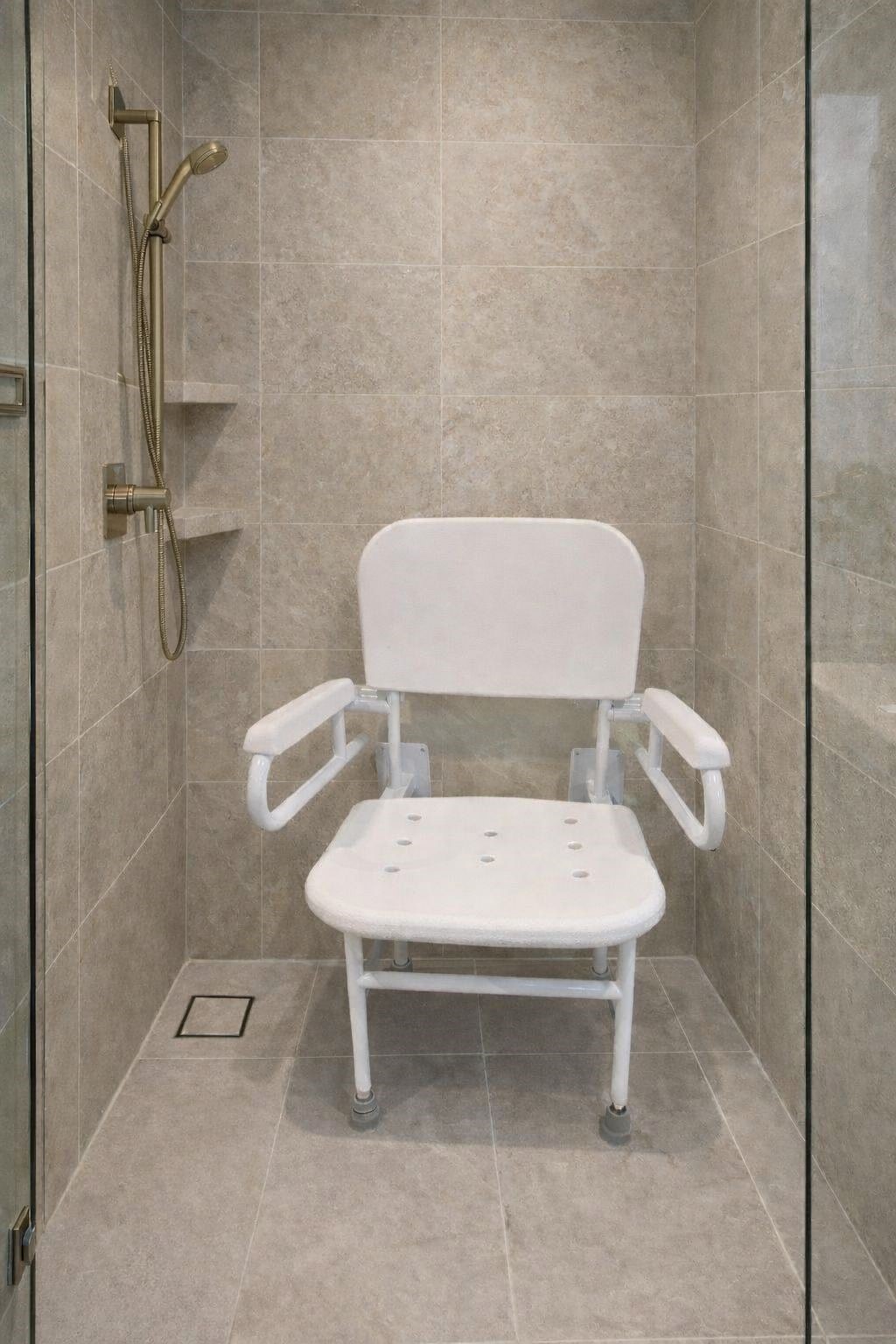 Wall-mounted Foldable Shower Seat