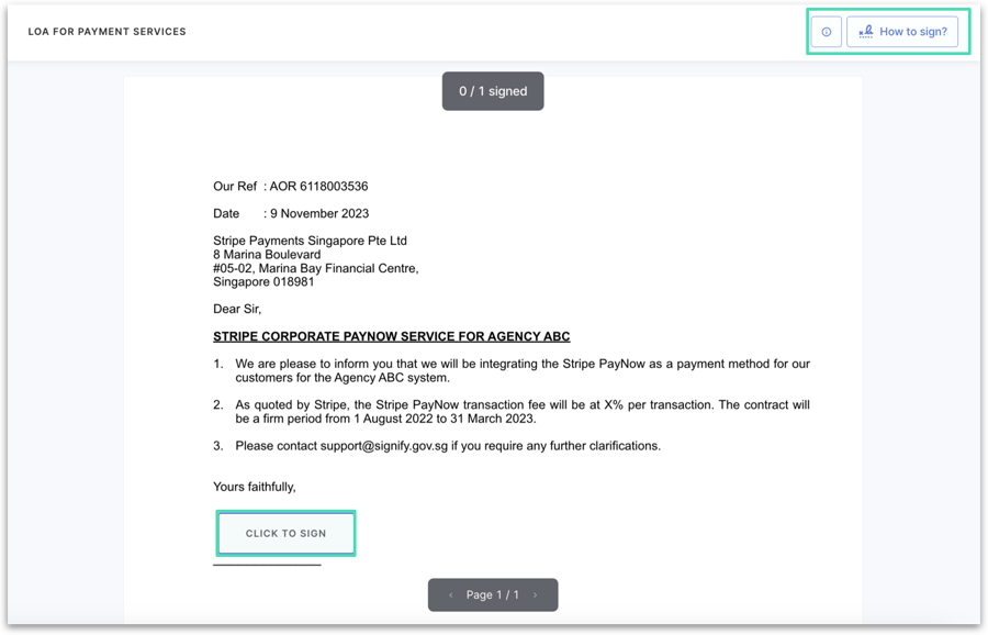 Signer Placeholder