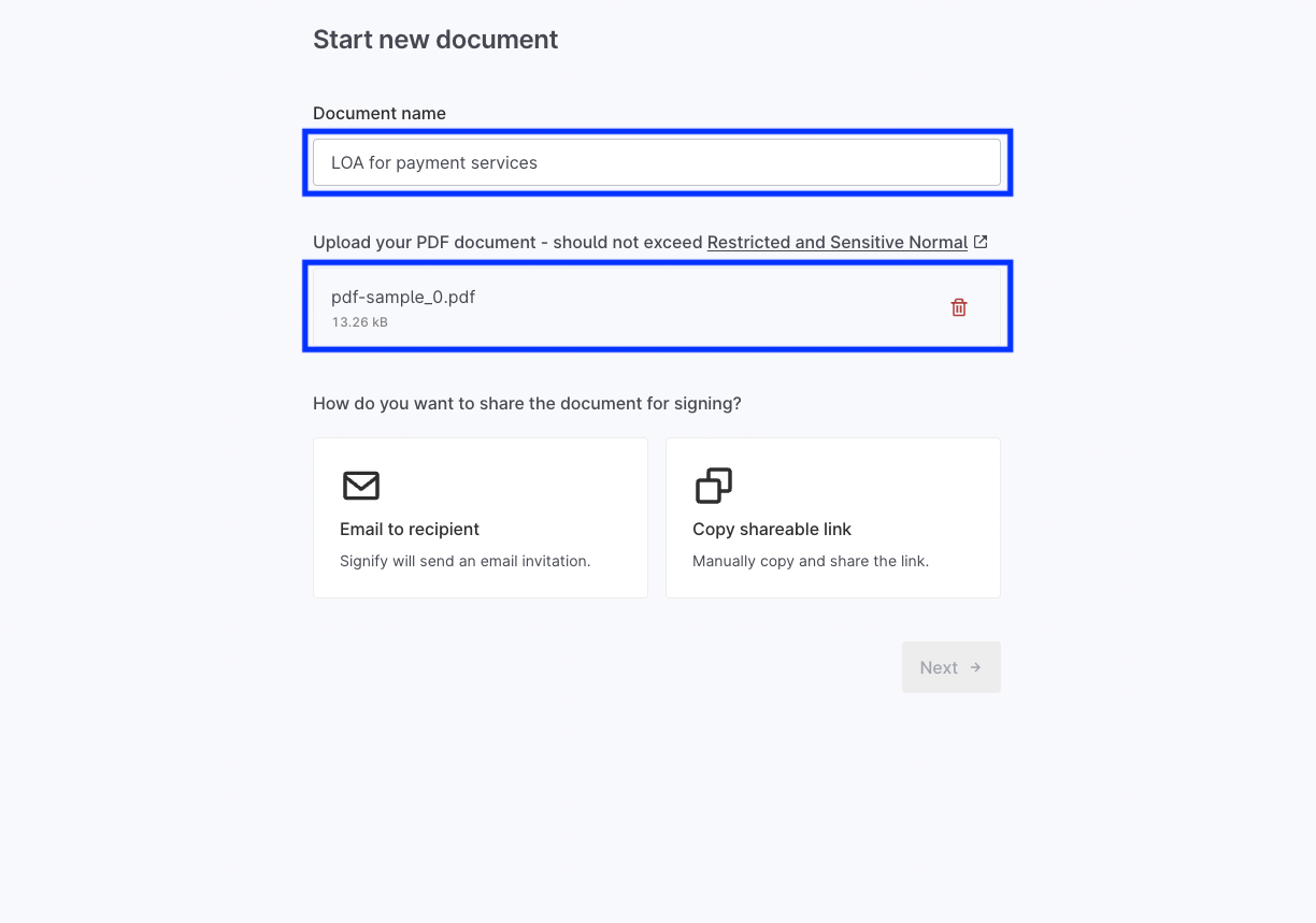 PDF Upload