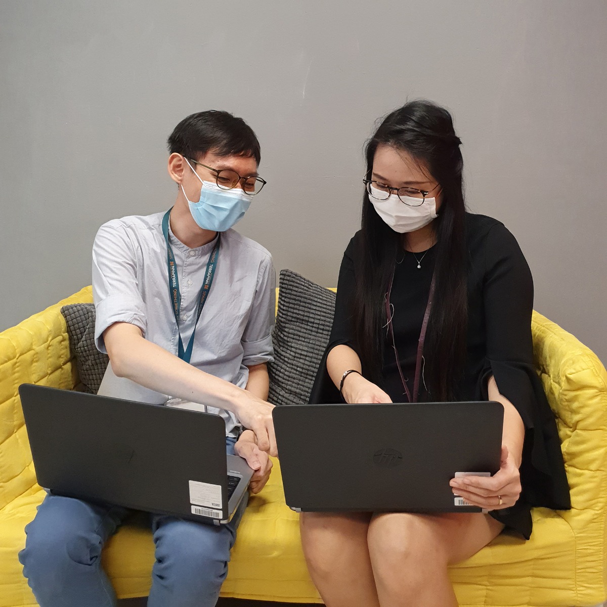 Mr Kuat and Mdm See worked on this project to drive environmental awareness.