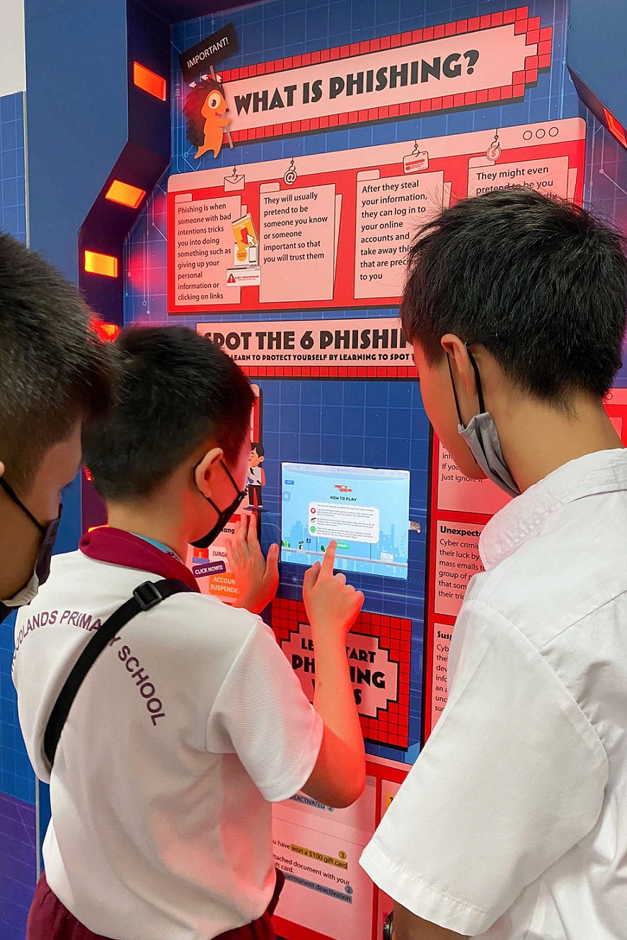 CSA exhibition booth at Woodlands Primary School