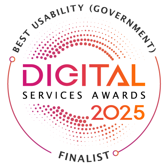 Digital Badge 2025 Bestusability Govfinalist