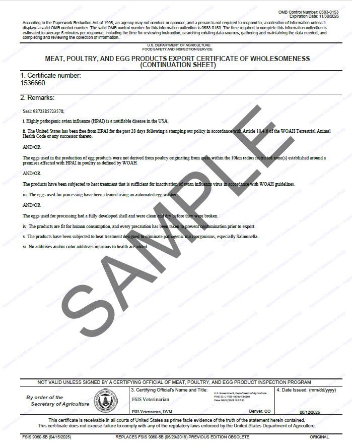 Phis Processed Egg Hc Sample Pg2