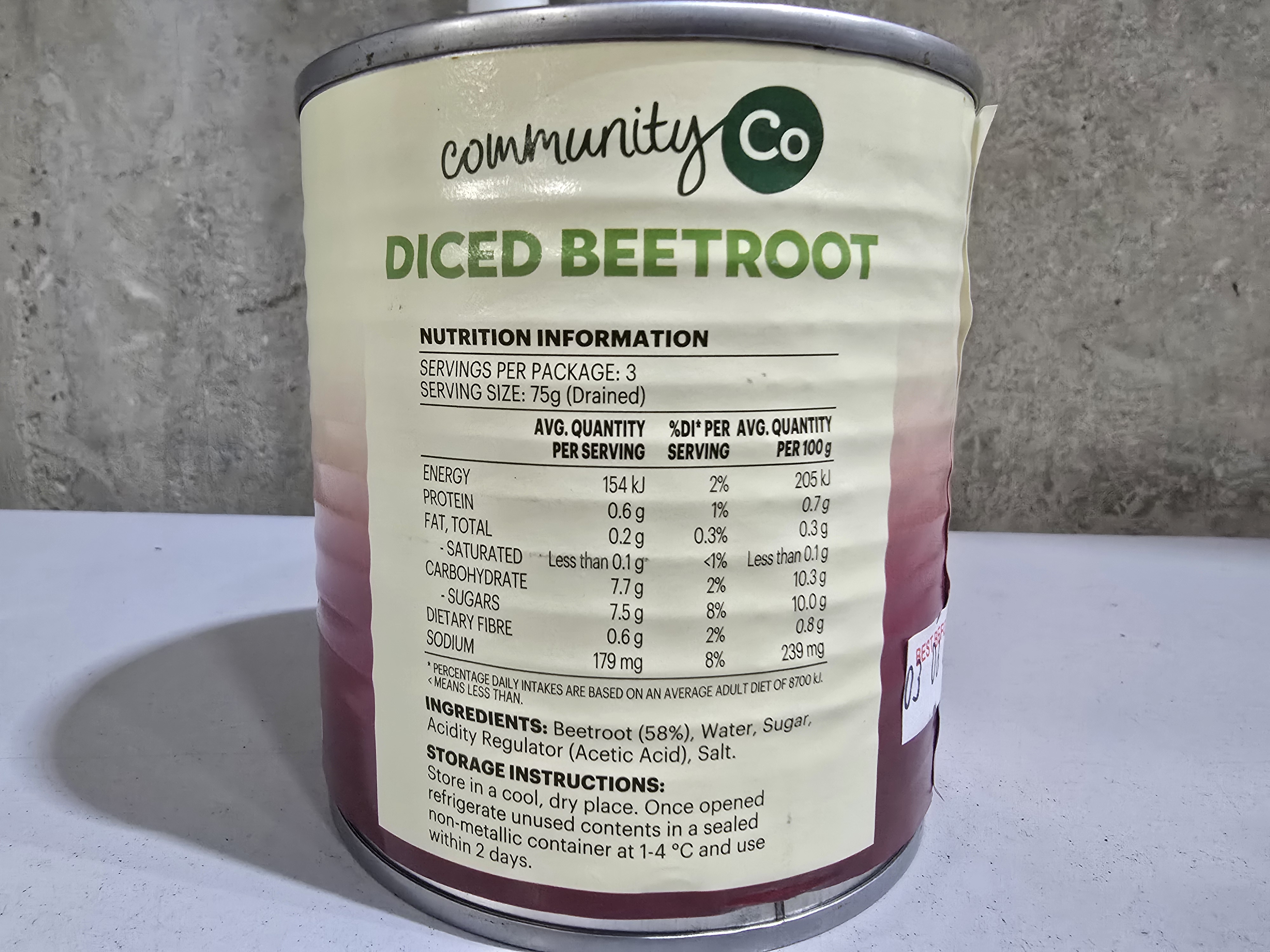 Community Co Beetroot Diced 420g 2